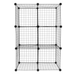 1set Iron Craft Grid Storage Rack Shelf Multipurpose